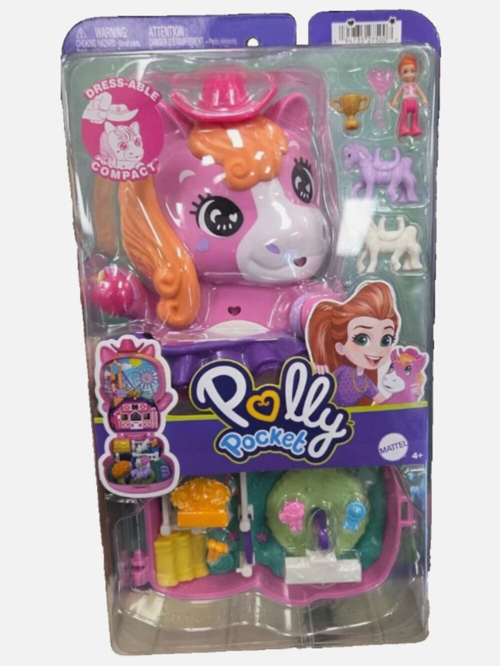 Mattel Polly Pocket Pony Rodeo Compact Age 4+ New in Box